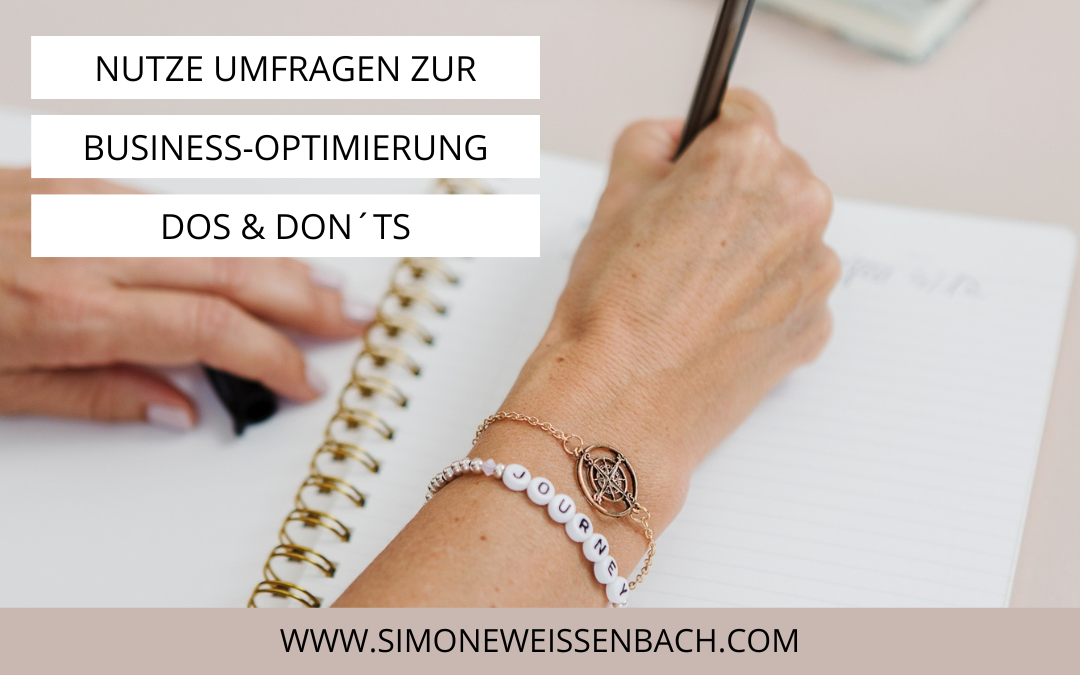 Nutze Umfragen zur Business-Optimierung: Dos & Don´ts