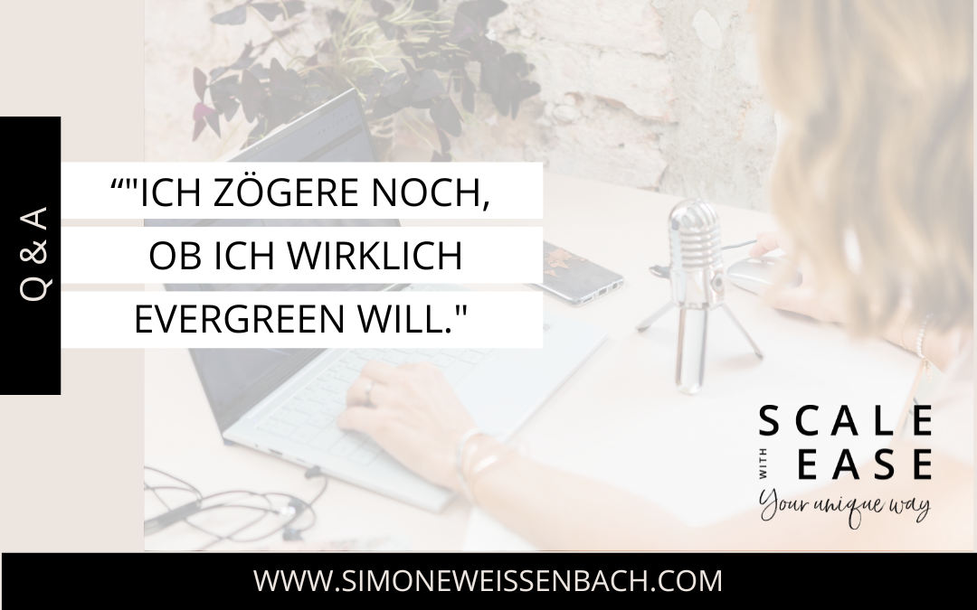 Entscheidung_Evergreen_QA. Titelbild